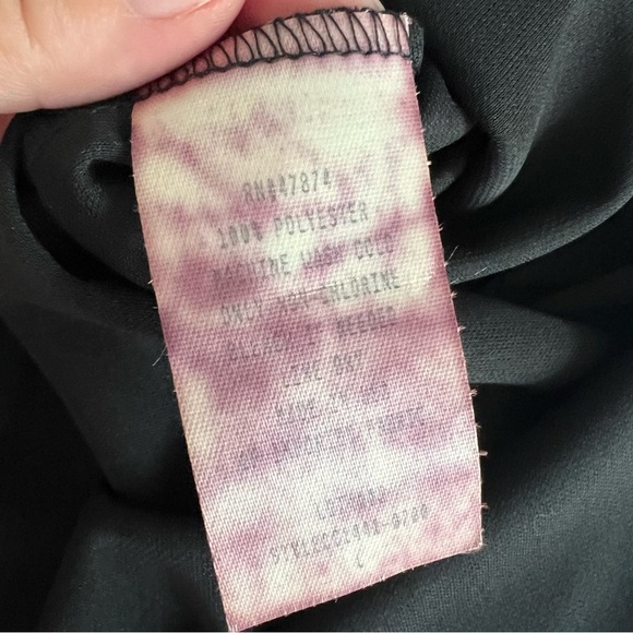 Diane Von Furstenberg DVF Concepts Black Button Up Blouse - Picture 5 of 9